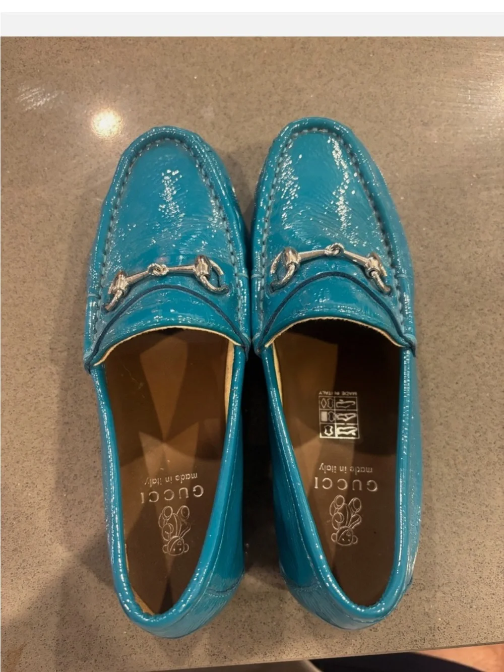 Gucci Children’s GG Loafer EU 33 / US Kids 2 – Authentic & Rare - Turquoise